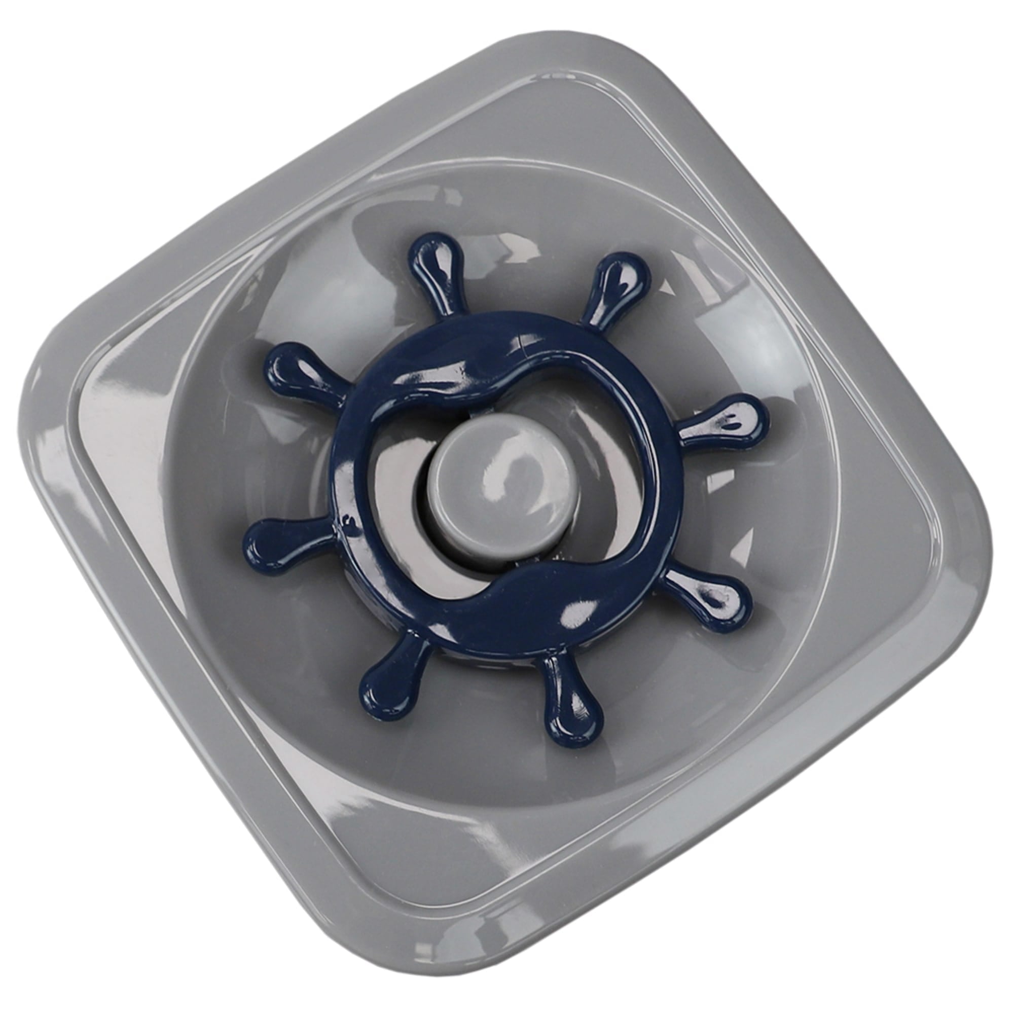 Michael Graves Design Twist ‘N Lock Square 3.1 Liter Clear Plastic Canister, Indigo $9.00 EACH, CASE PACK OF 6