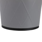 Load image into Gallery viewer, Home Basics Diamond Grey Open Top 8 Lt Waste Bin, (9.5&quot; x 10.25&quot;) $8.00 EACH, CASE PACK OF 12
