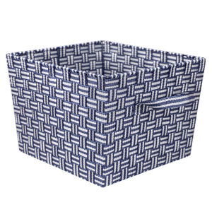 Home Basics Striped X-large Woven Strap Open Bin, Blue
 $10.00 EACH, CASE PACK OF 6