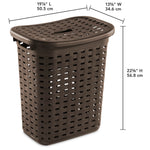 Load image into Gallery viewer, Sterilite Weave Laundry Hamper / Espresso $20.00 EACH, CASE PACK OF 4
