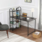 Load image into Gallery viewer, Home Basics Computer Desk with Shelves $100.00 EACH, CASE PACK OF 1
