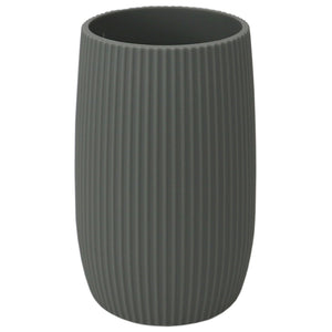 Home Basics Rubberized Ribbed Plastic Bathroom Cup Tumbler $3 EACH, CASE PACK OF 12