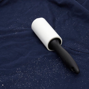 Home Basics 60 Sheet Lint Roller with 2 Refillable Rolls, Black $2.00 EACH, CASE PACK OF 24