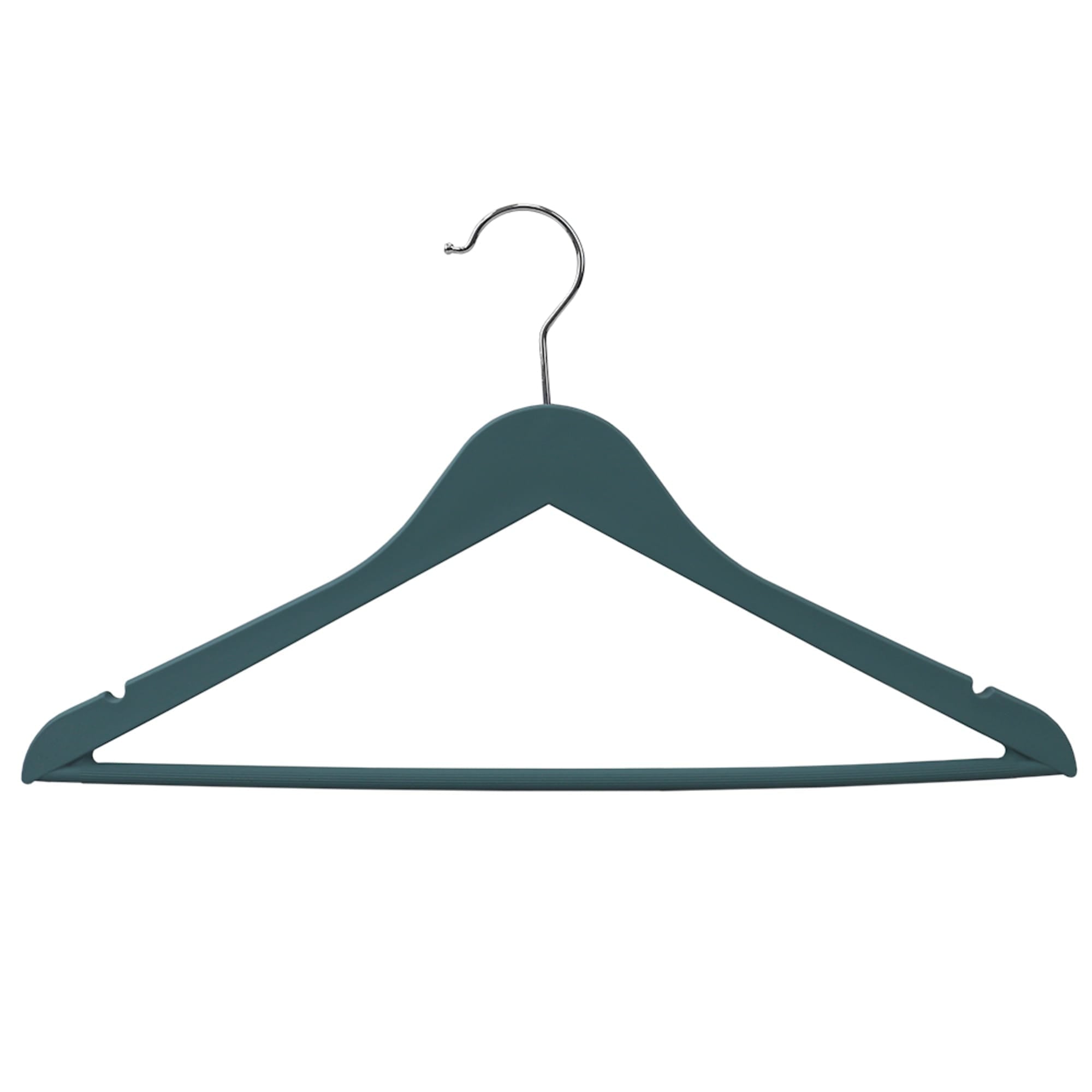 Home Basics 3 Piece Rubberized Hangers, Slate $4.00 EACH, CASE PACK OF 12