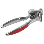 Load image into Gallery viewer, Home Basics Rubber Grip Zinc Plated Steel Garlic Presser, Red $5.00 EACH, CASE PACK OF 24
