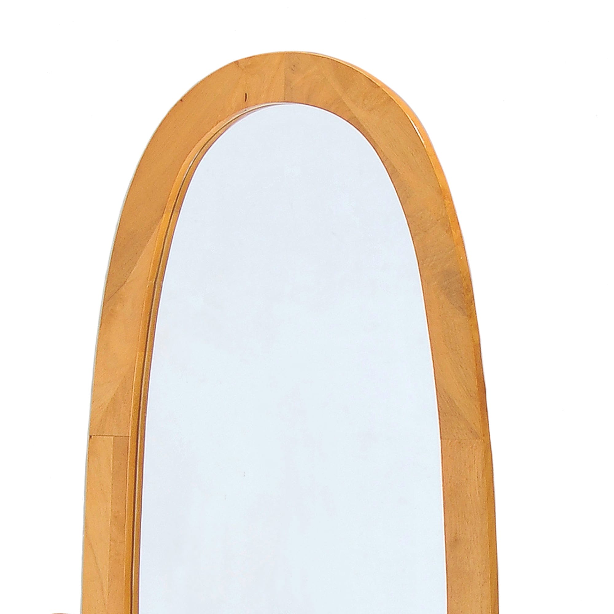 Home Basics Freestanding Oval Mirror, Oak $60.00 EACH, CASE PACK OF 1