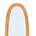 Load image into Gallery viewer, Home Basics Freestanding Oval Mirror, Oak $60.00 EACH, CASE PACK OF 1
