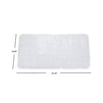 Load image into Gallery viewer, Home Basics Anti-Slip Spa-Comfort Dotted Plastic Bath Mat, White $5 EACH, CASE PACK OF 12
