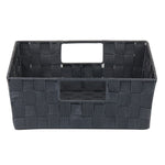 Load image into Gallery viewer, Home Basics Woven Bin With Handles, Grey $6.00 EACH, CASE PACK OF 6
