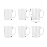 Load image into Gallery viewer, Home Basics Collins 9 oz Glass Mug Set, (Pack of 6), Clear $8 EACH, CASE PACK OF 6
