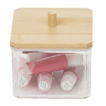 Load image into Gallery viewer, Home Basics Serene Small Cosmetic Organizer with Bamboo Lid $4.00 EACH, CASE PACK OF 12
