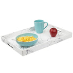 Load image into Gallery viewer, Home Basics Faux Marble Serving Tray, White $12.00 EACH, CASE PACK OF 6
