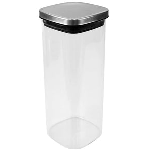 Michael Graves Design X-Large 64 Ounce Square Borosilicate Glass Canister with Stainless Steel Top $7.00 EACH, CASE PACK OF 12