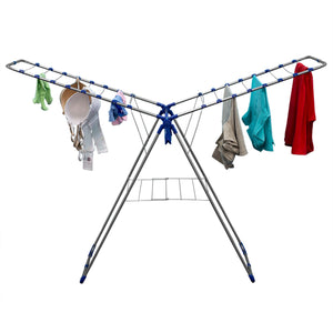 Home Basics Folding Clothes Drying Rack with Zippered Laundry Bag $25 EACH, CASE PACK OF 6
