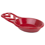 Load image into Gallery viewer, Home Basics Chevron Collection Cast Iron Spoon Rest, Red $5.00 EACH, CASE PACK OF 6
