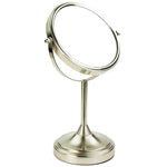 Load image into Gallery viewer, Home Basics Elizabeth Collection Cosmetic Mirror, Satin Nickel $15.00 EACH, CASE PACK OF 6
