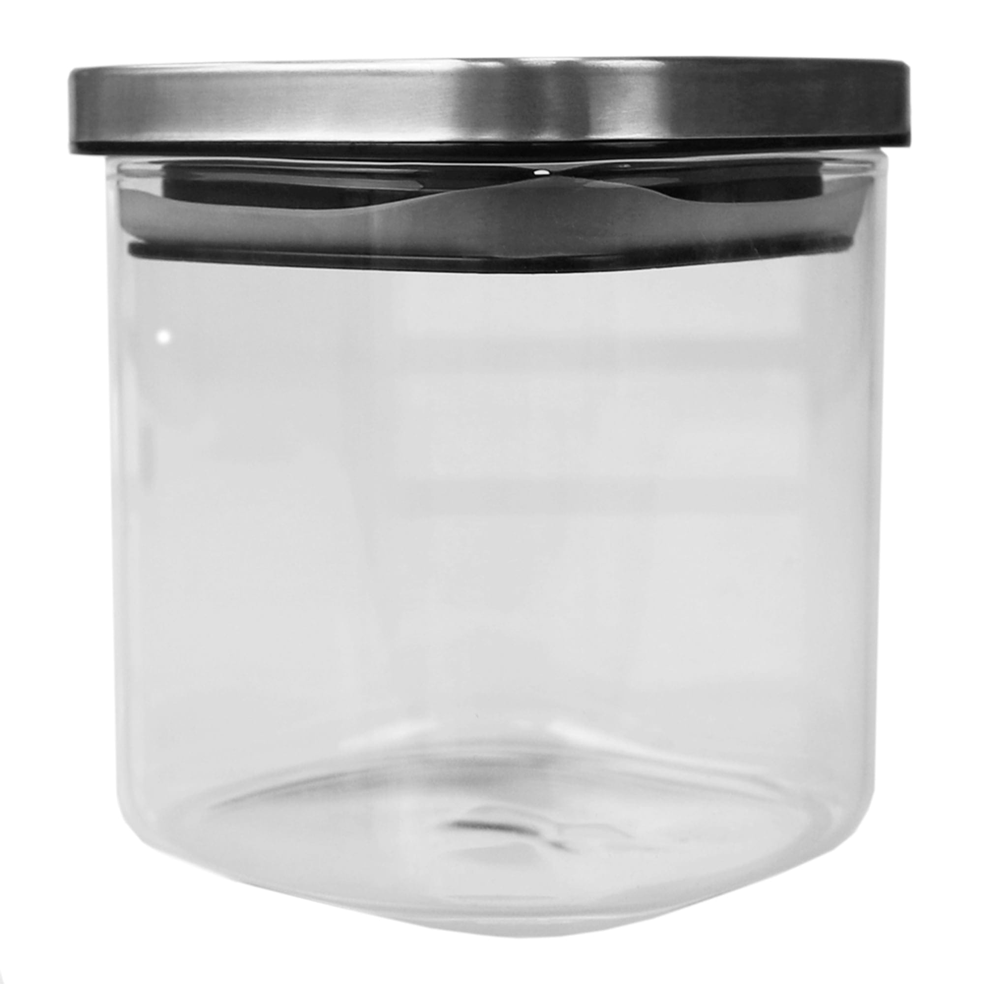 Michael Graves Design Small 27 Ounce Square Borosilicate Glass Canister with Stainless Steel Top $4 EACH, CASE PACK OF 12