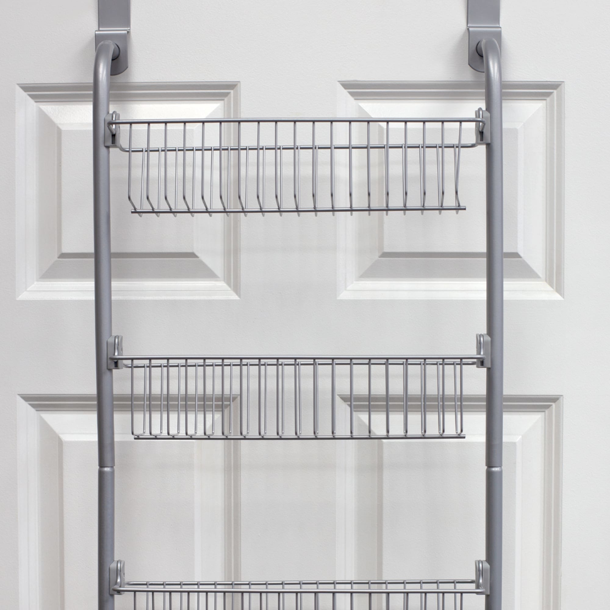 Home Basics Heavy Duty 4 Tier Over the Door Metal Pantry Organizer, Grey $20.00 EACH, CASE PACK OF 6