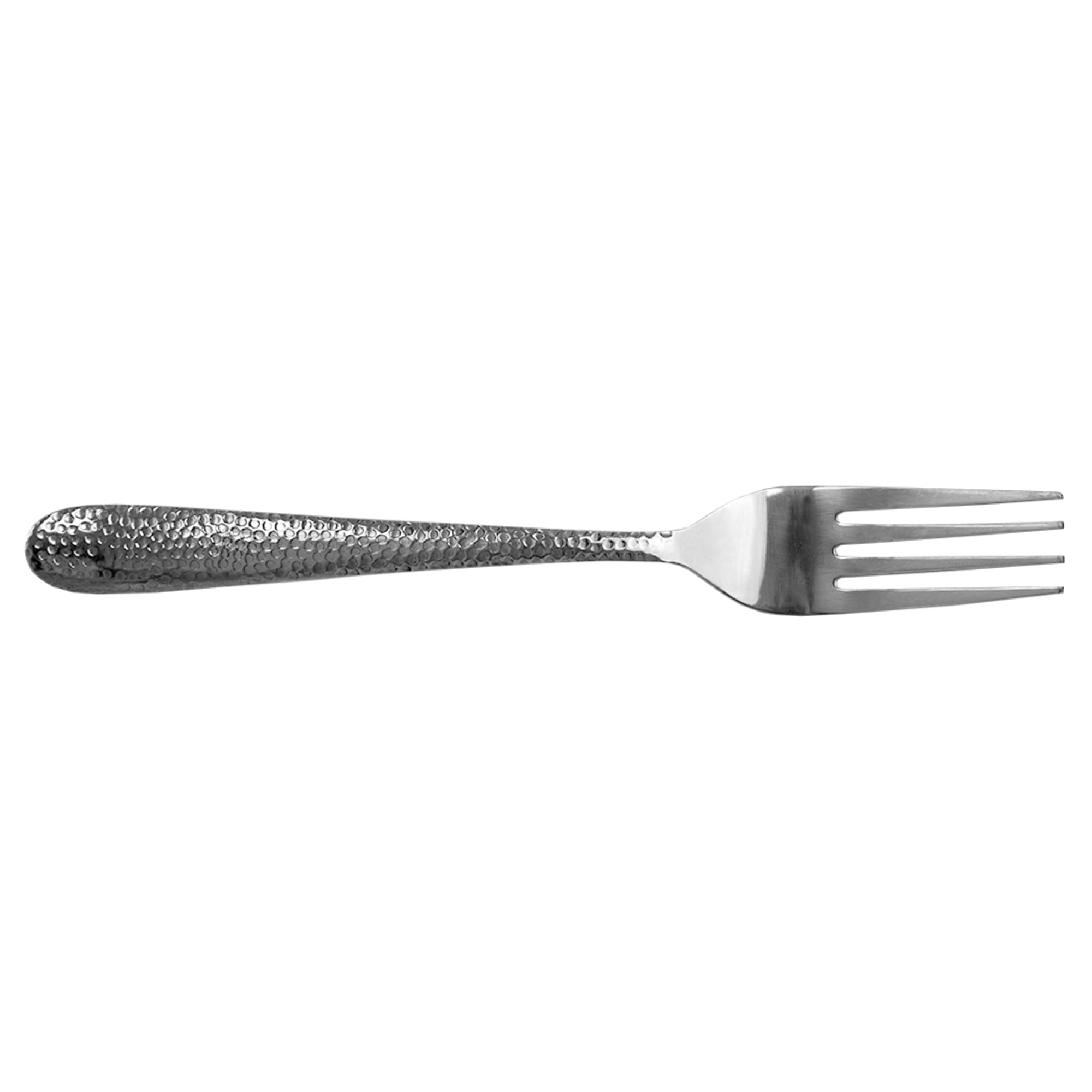 Hammered Silver 4-Piece Dinner Fork Set - Stainless Steel Flatware Dinner Utensils, Essential Kitchen Cutlery Set, Dishwasher Safe $2.00 EACH, CASE PACK OF 24