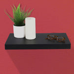 Load image into Gallery viewer, Home Basics 18&quot; MDF Floating Shelf, Black $8.00 EACH, CASE PACK OF 6
