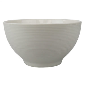 Home Basics Embossed Thread  6" Ceramic Bowl, White $2.00 EACH, CASE PACK OF 24