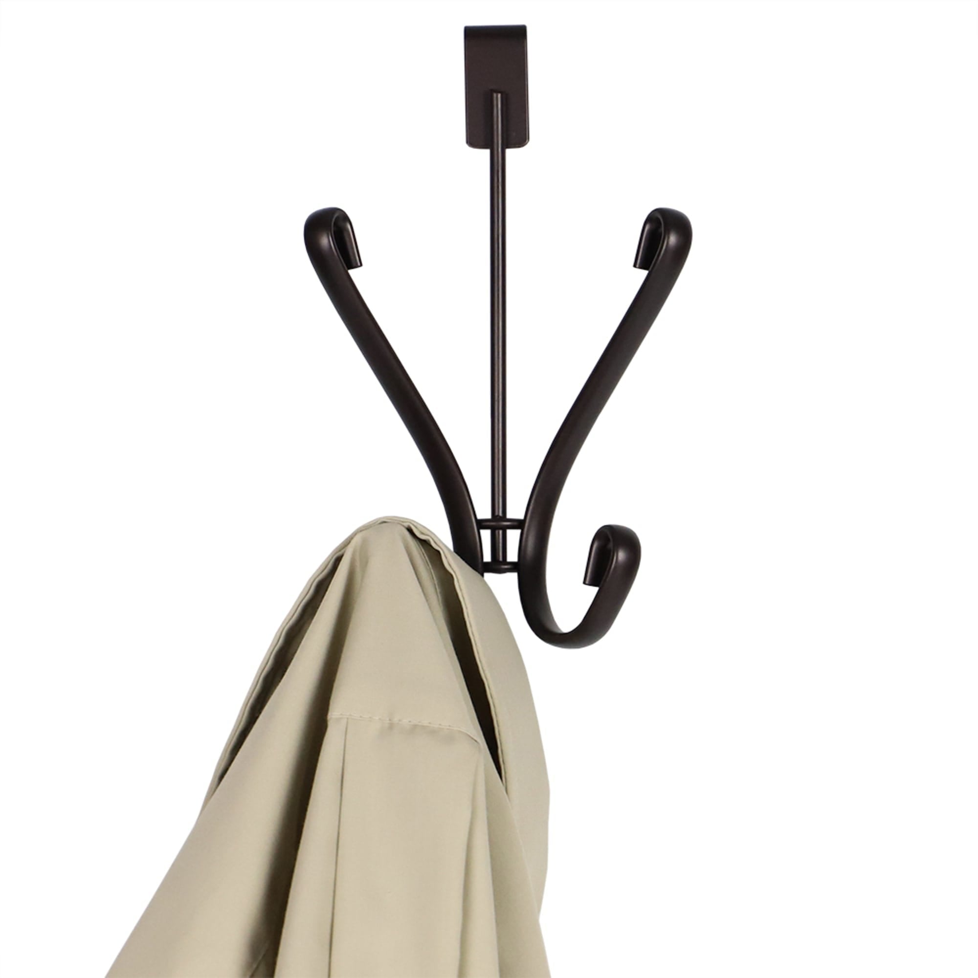 Home Basics Over the Door Double Hook, Bronze $3.00 EACH, CASE PACK OF 12