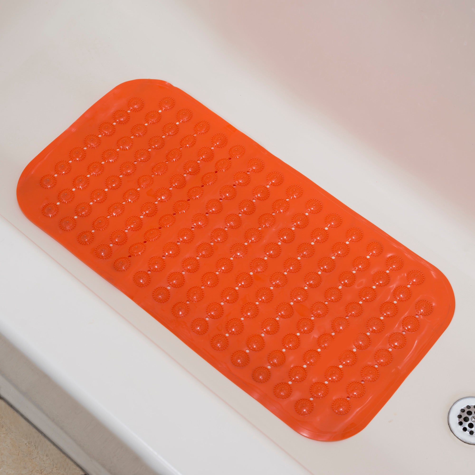 Home Basics Rubber Bath Mat - Assorted Colors