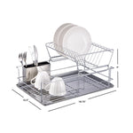 Load image into Gallery viewer, Home Basics 2-Tier 3 Piece Steel Dish Drainer $25.00 EACH, CASE PACK OF 6
