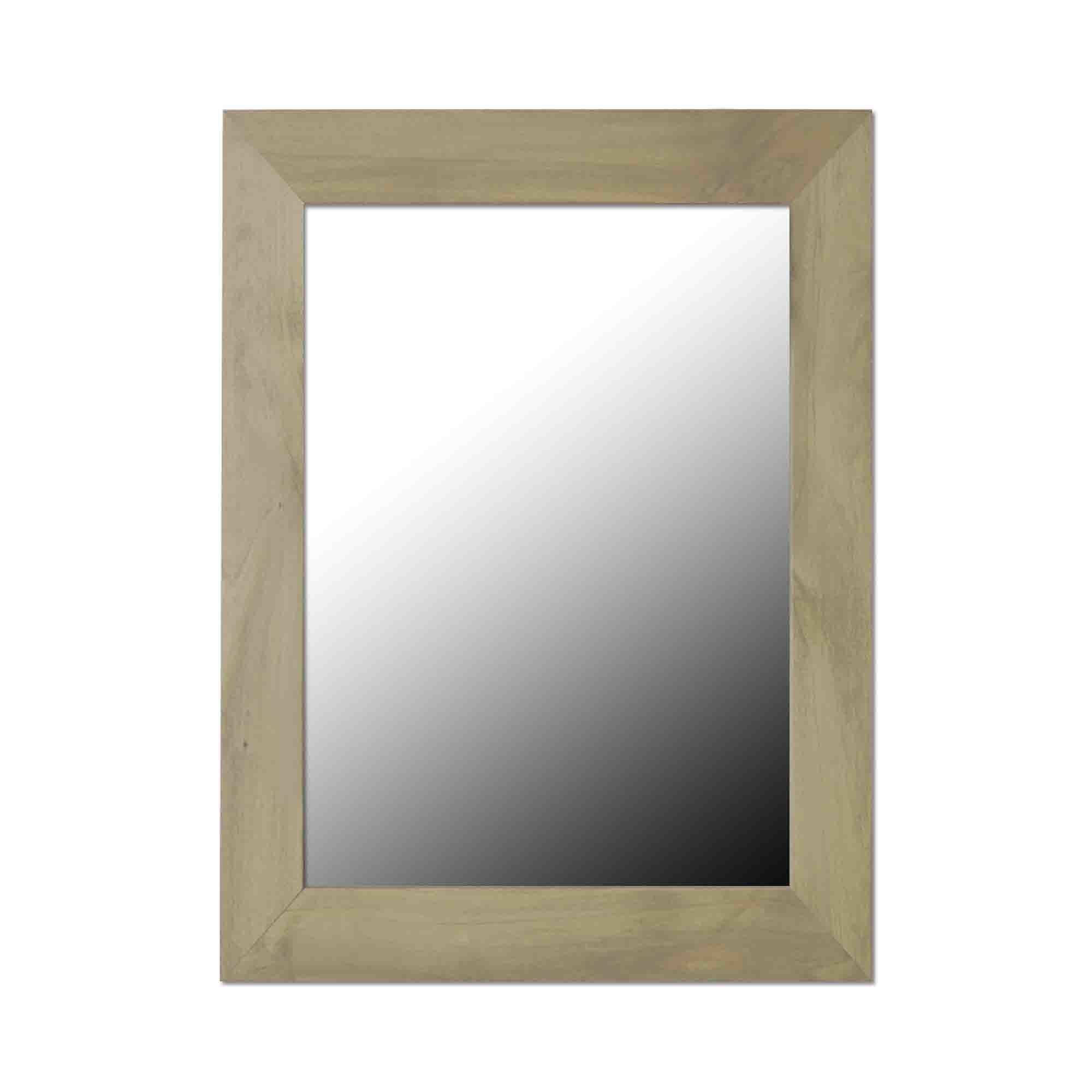Home Basics Contemporary Rectangle Wall Mirror, Natural $5.00 EACH, CASE PACK OF 6