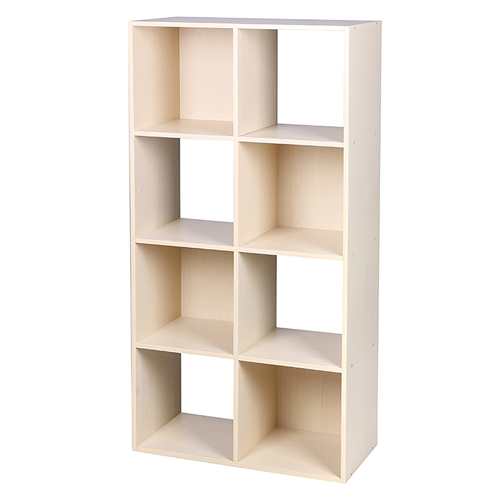 Home Basics Open and Enclosed 8 Cube MDF Storage Organizer, Oak $50.00 EACH, CASE PACK OF 1