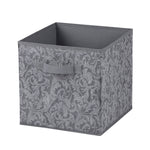 Load image into Gallery viewer, Home Basics Damask Collection Non-Woven Storage Box, Grey $3.00 EACH, CASE PACK OF 12
