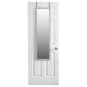 Home Basics Framed MDF Over the Door Mirror, Grey $20.00 EACH, CASE PACK OF 6