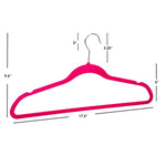 Load image into Gallery viewer, Home Basics 10-Piece Velvet Hangers, Fuchsia $4.00 EACH, CASE PACK OF 12
