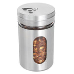 Load image into Gallery viewer, Home Basics 4 oz. Stainless Steel Shaker with Glass Window, Silver $1.25 EACH, CASE PACK OF 48
