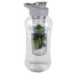Load image into Gallery viewer, Home Basics 60 oz. Plastic Infuser Travel Bottle, Grey $5.00 EACH, CASE PACK OF 12
