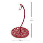 Load image into Gallery viewer, Home Basics Weave Cast Iron Banana Hanger, Red $10.00 EACH, CASE PACK OF 6
