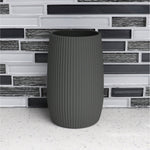 Load image into Gallery viewer, Home Basics Rubberized Ribbed Plastic Bathroom Cup Tumbler $3 EACH, CASE PACK OF 12
