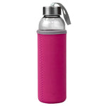 Load image into Gallery viewer, Home Basics Glass Travel Bottle with Insulator - Assorted Colors
