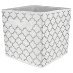 Load image into Gallery viewer, Home Basics  Metallic Storage Bin, Silver - Assorted Colors
