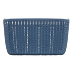 Load image into Gallery viewer, Home Basics 9L Crochet-Designed Plastic Basket, Blue $5.00 EACH, CASE PACK OF 12
