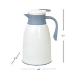 Load image into Gallery viewer, Home Basics 1 Liter Insulated Plastic Carafe, White $7.00 EACH, CASE PACK OF 12
