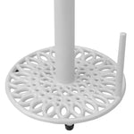 Load image into Gallery viewer, Home Basics Sunflower Heavy Weight Cast Iron Free Standing Paper Towel Holder with Dispensing Side Bar, White $8.00 EACH, CASE PACK OF 3
