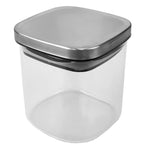 Load image into Gallery viewer, Michael Graves Design Small 27 Ounce Square Borosilicate Glass Canister with Stainless Steel Top $4.00 EACH, CASE PACK OF 12
