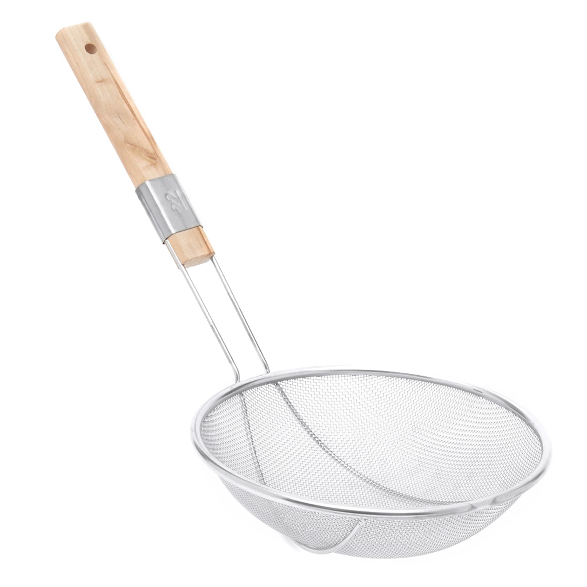 Home Basics Stainless Steel Skimmer with Wooden Handle $4.00 EACH, CASE PACK OF 24