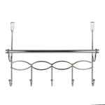 Load image into Gallery viewer, Home Basics Chrome Plated Steel Over the Door Hanging Rack with Towel Bar $12.50 EACH, CASE PACK OF 6
