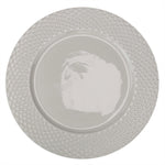 Load image into Gallery viewer, Home Basics Embossed Honeycomb 10.5&quot; Ceramic Dinner Plate, White $3.00 EACH, CASE PACK OF 24
