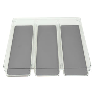 Home Basics 12" x 15" x 2"  Plastic Drawer Organizer with Rubber Liner $8.00 EACH, CASE PACK OF 12