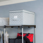 Load image into Gallery viewer, Home Basics Diamond Collection Non-Woven Storage Box, Grey $5.00 EACH, CASE PACK OF 12

