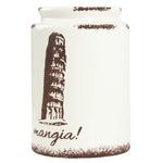 Load image into Gallery viewer, Home Basics Mangia Leaning Tower of Pisa Ceramic Utensil Crock, Ivory $8.00 EACH, CASE PACK OF 6
