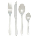 Load image into Gallery viewer, Home Basics Sleek 16 Piece Stainless Steel Flatware Set, Silver $8.00 EACH, CASE PACK OF 12
